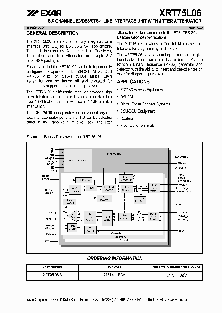 XRT75L06_627876.PDF Datasheet