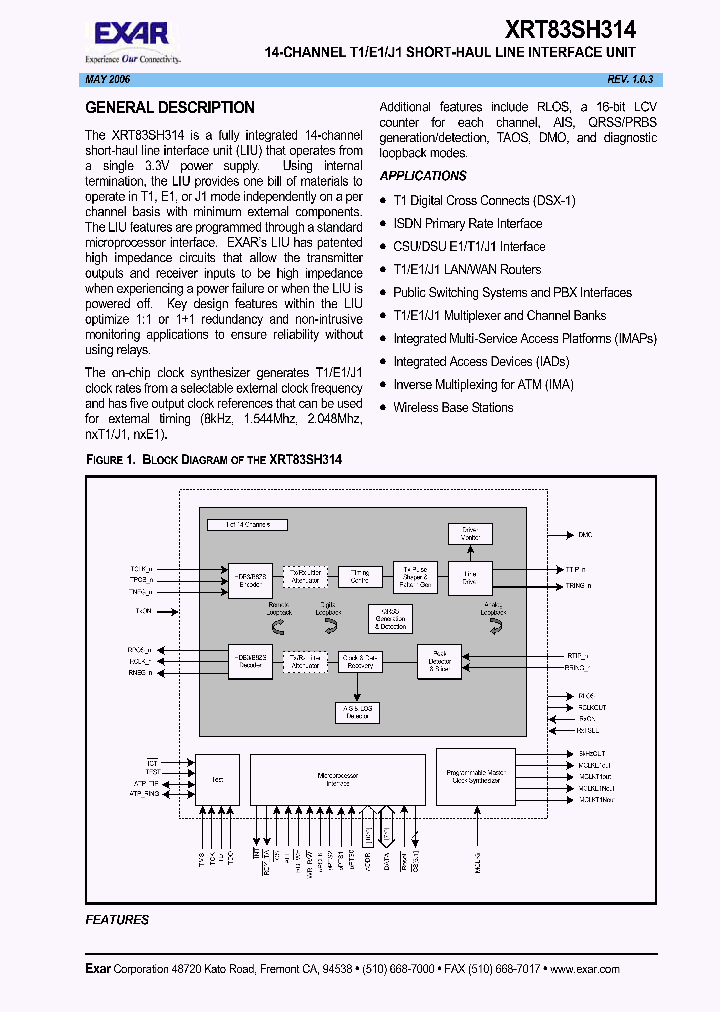 XRT83SH314_627829.PDF Datasheet
