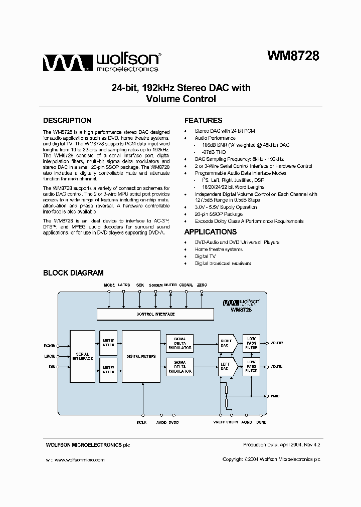 XWM8728EDSR_756095.PDF Datasheet