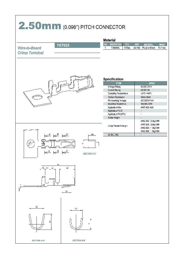 YST025_650422.PDF Datasheet