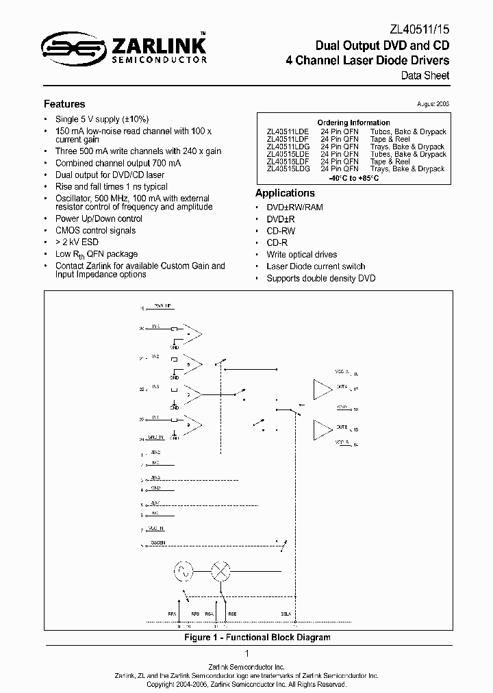 ZL40511LDE_736272.PDF Datasheet