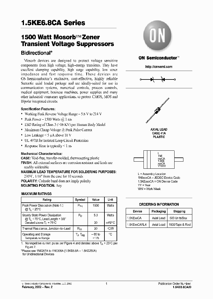 15KE51CA_795295.PDF Datasheet