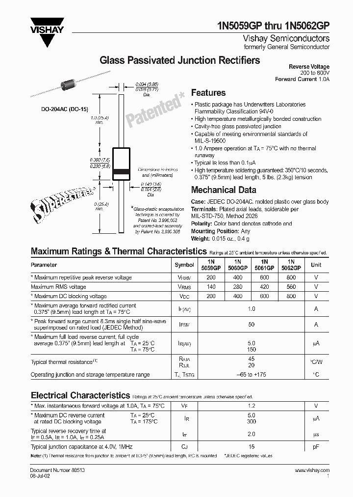 1N5059GP_897630.PDF Datasheet