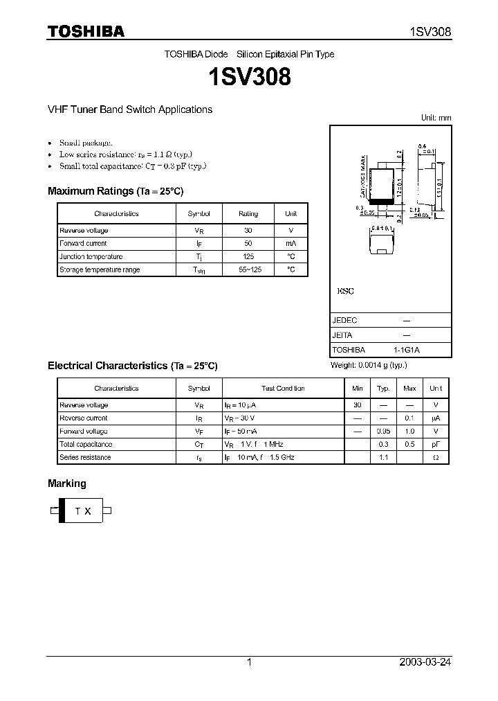 1SV308_823292.PDF Datasheet