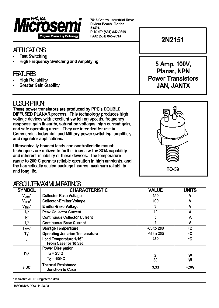 2N2151_956749.PDF Datasheet
