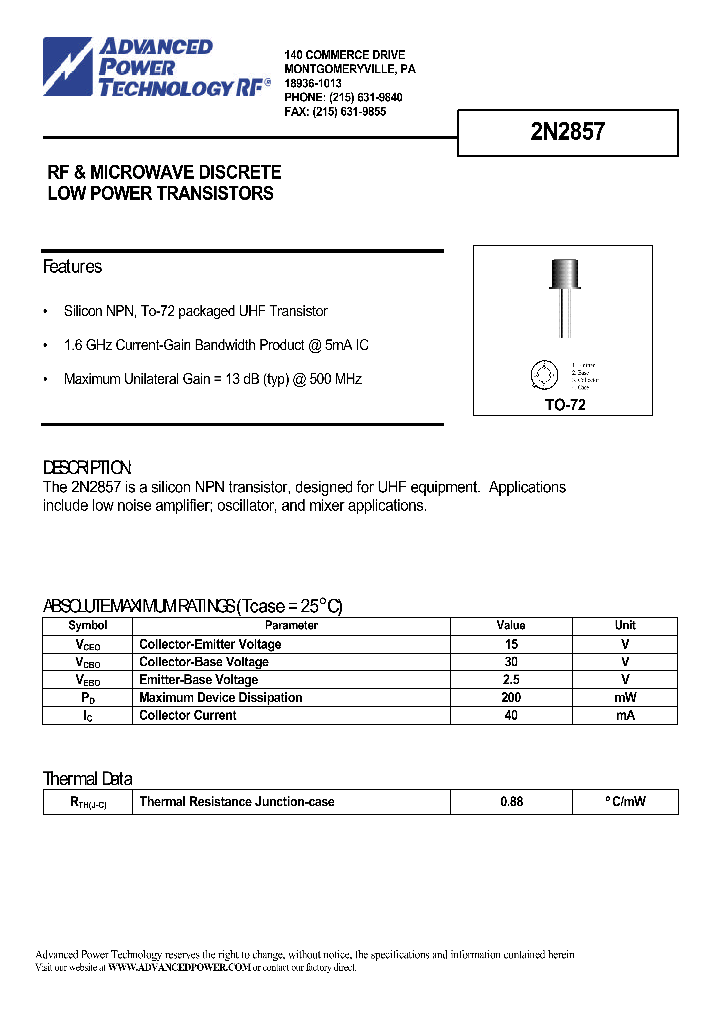 2N2857_1011418.PDF Datasheet