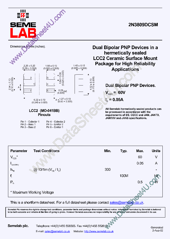 2N3809DCSM_861207.PDF Datasheet