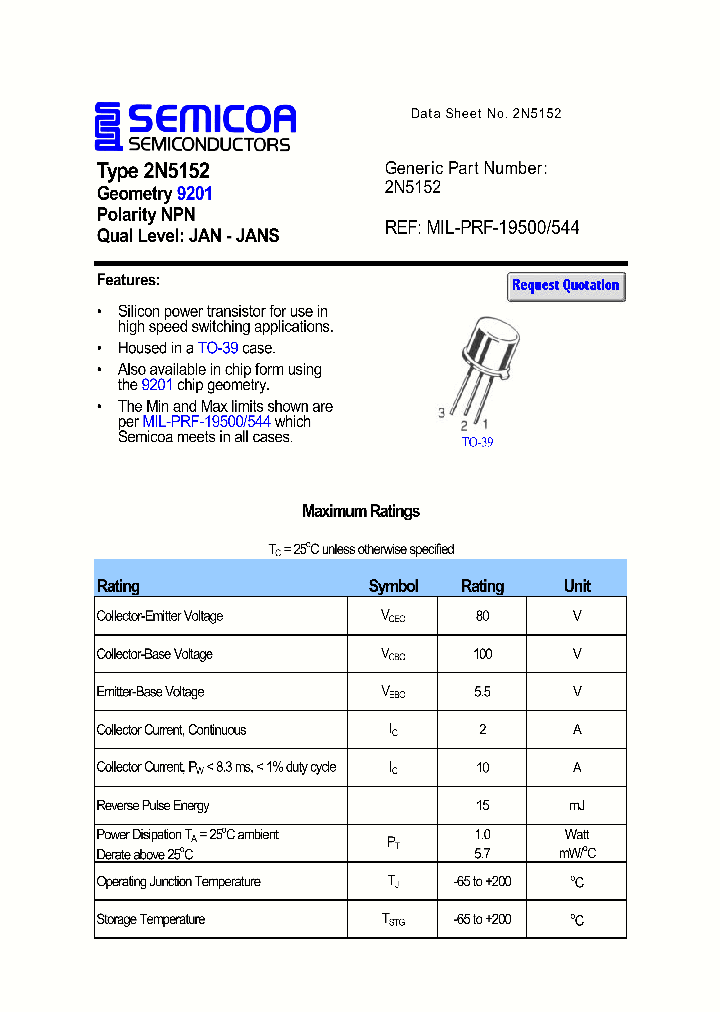 2N5152_1017959.PDF Datasheet