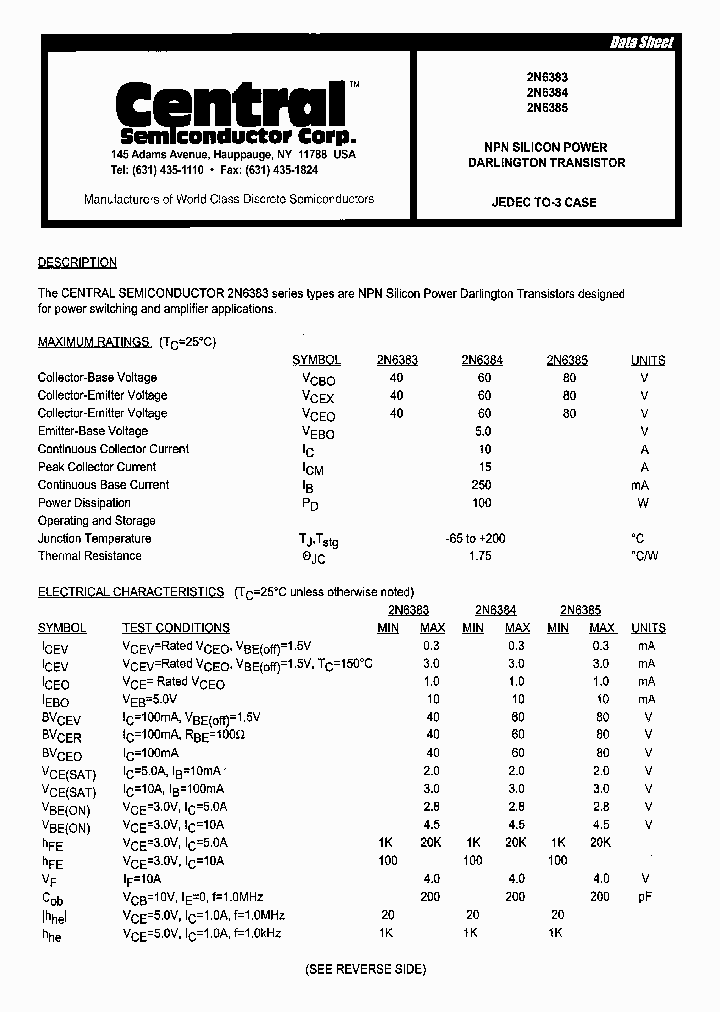 2N6383_955510.PDF Datasheet