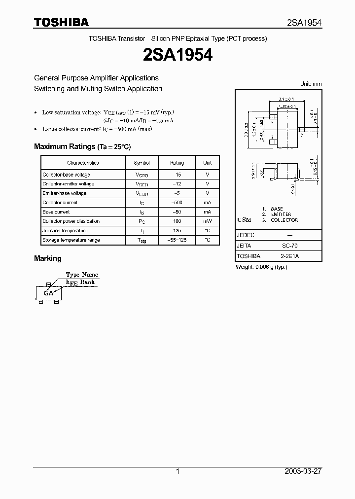 2SA1954_842822.PDF Datasheet