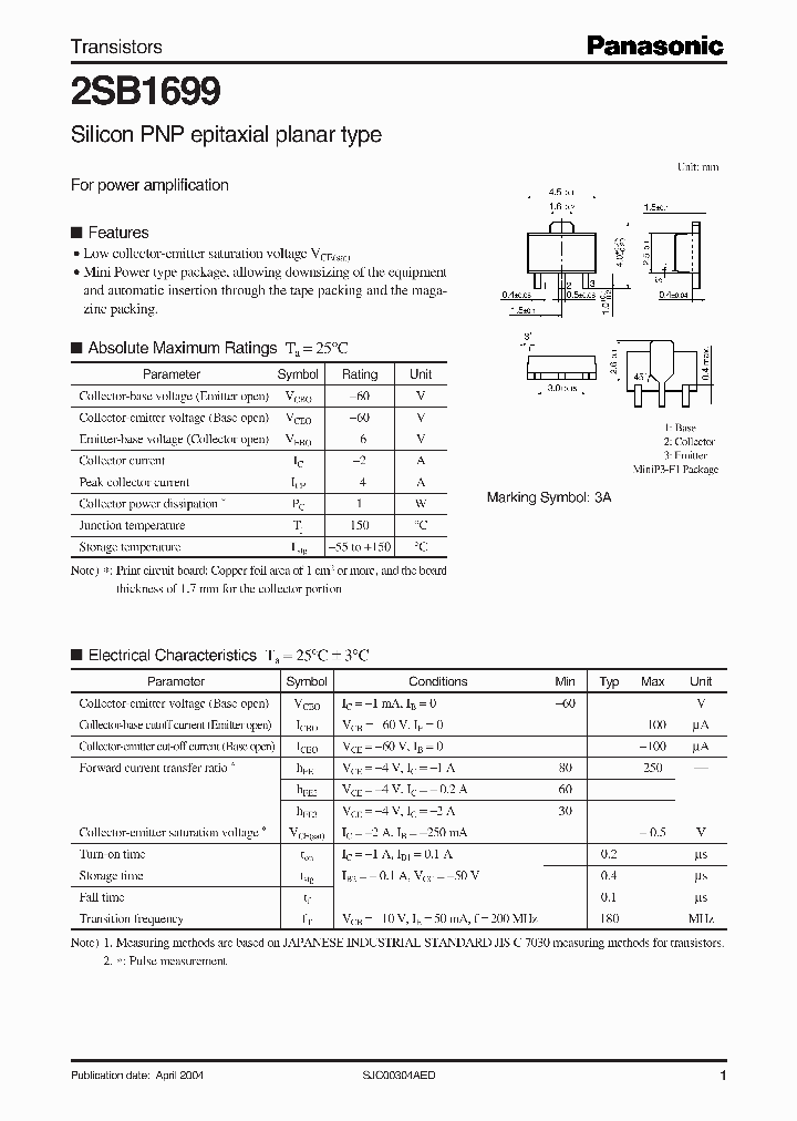 2SB1699_854493.PDF Datasheet