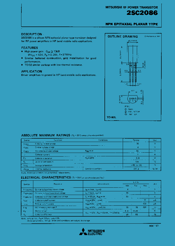2SC2086_951100.PDF Datasheet