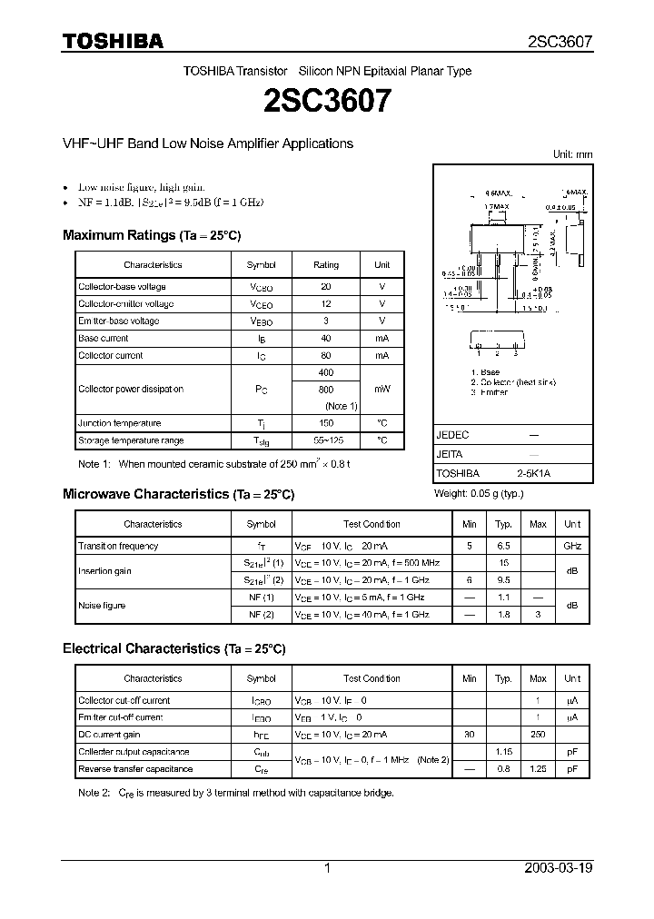 2SC3607_796496.PDF Datasheet