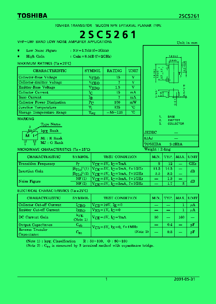 2SC5261_952788.PDF Datasheet