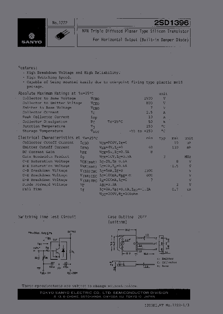 2SD1396_1022542.PDF Datasheet