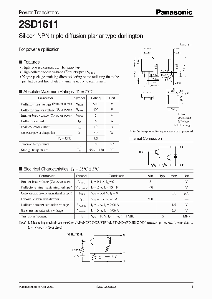 2SD1611_1024979.PDF Datasheet