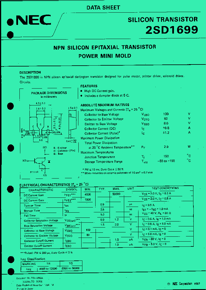 2SD1699-T1_854490.PDF Datasheet