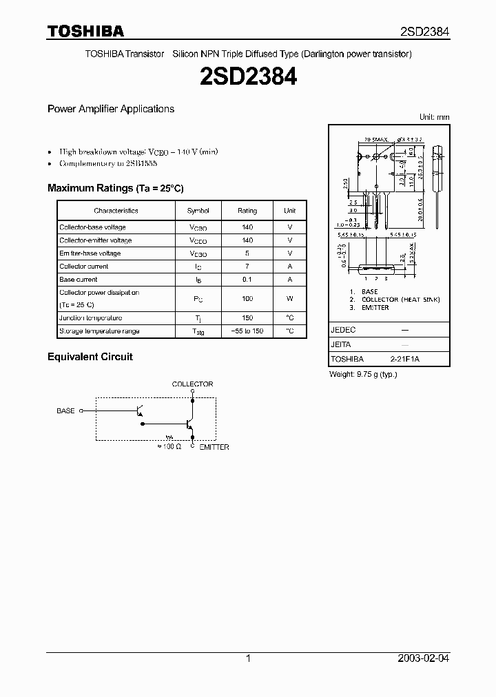 2SD2384_949578.PDF Datasheet