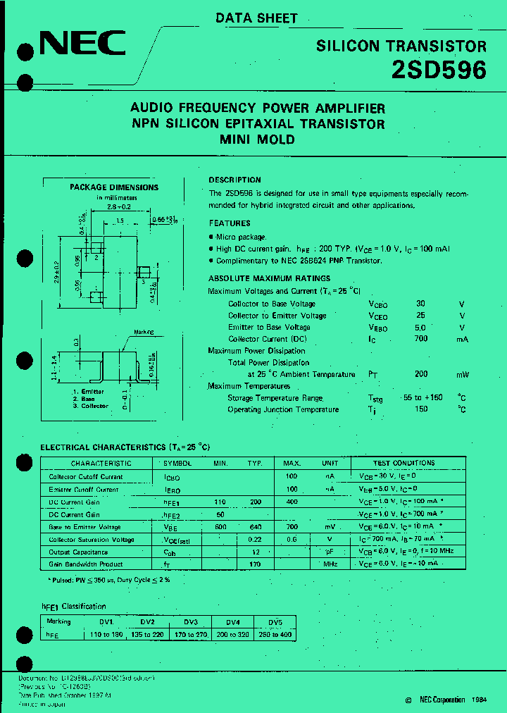 2SD596-T1B_828584.PDF Datasheet