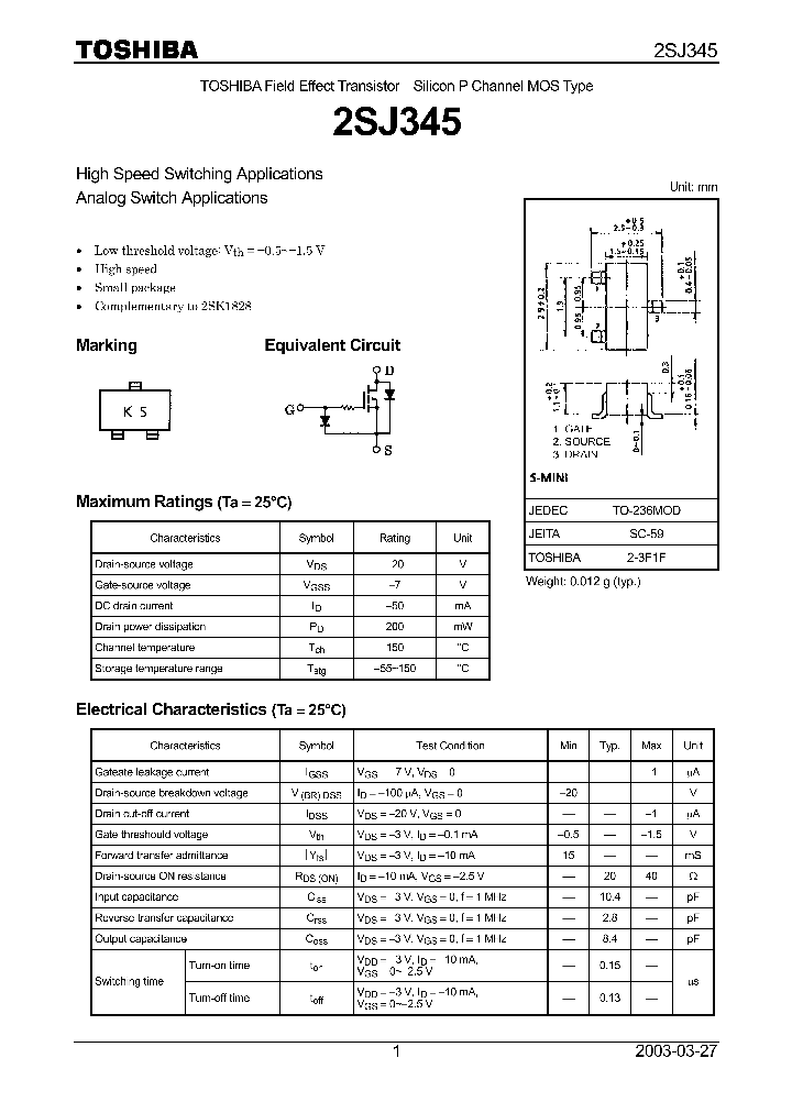 2SJ345_936816.PDF Datasheet
