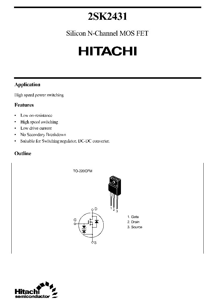 2SK2431_1012663.PDF Datasheet