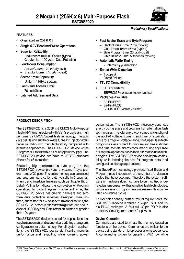 39SF020_835071.PDF Datasheet
