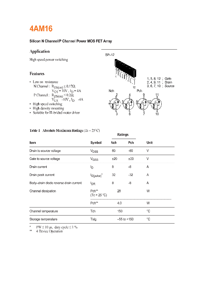 4AM16_952105.PDF Datasheet