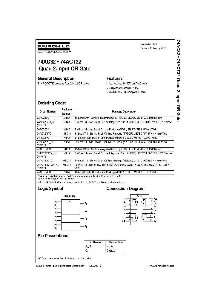 74ACT32MTC_902465.PDF Datasheet