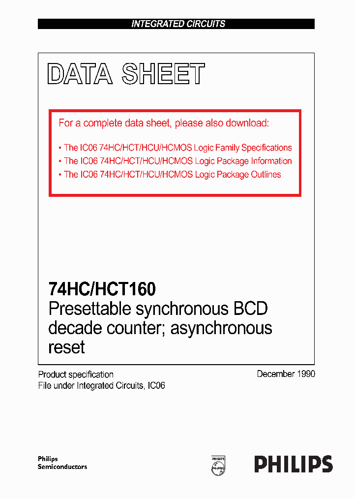 74HC160DB_889053.PDF Datasheet