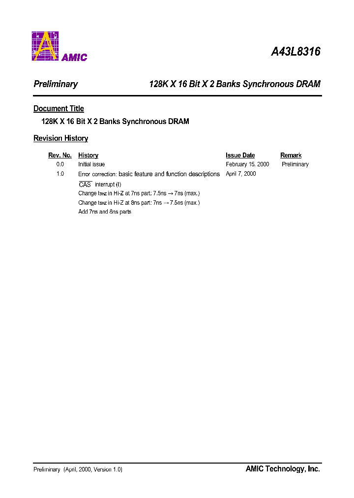 A43L8316V-7_829531.PDF Datasheet