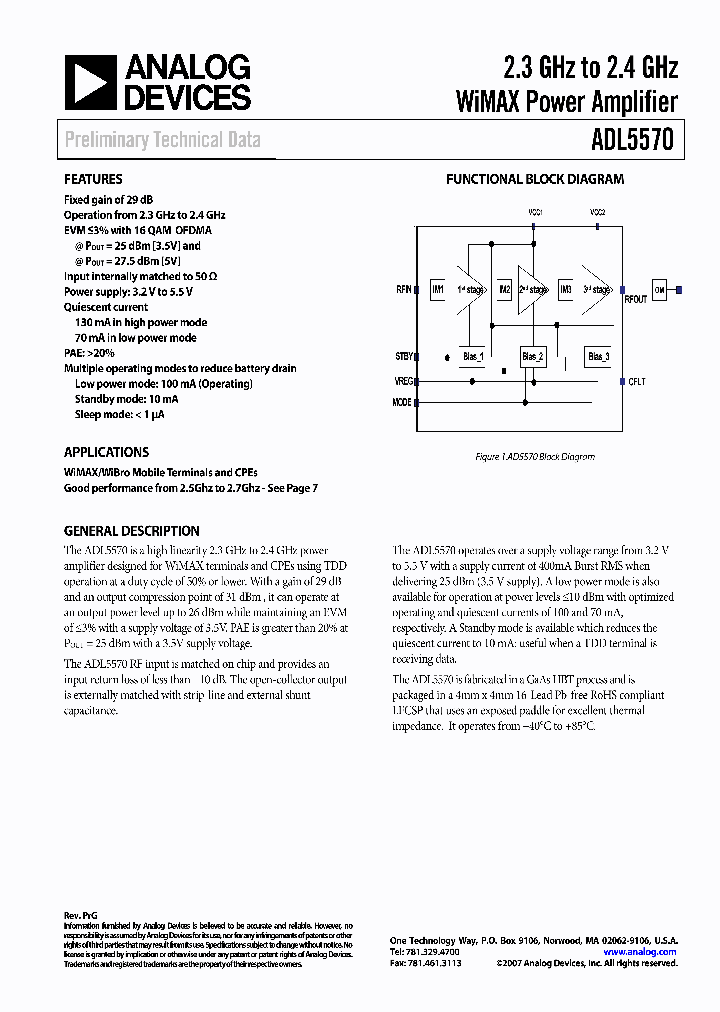 ADL5570_931647.PDF Datasheet