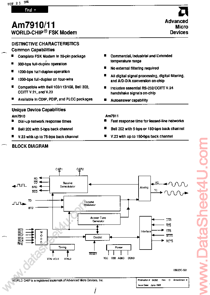 AM7911_852143.PDF Datasheet