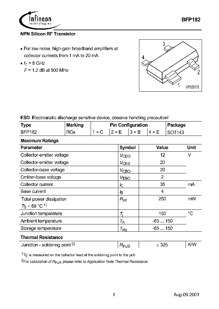 BFP182_1017674.PDF Datasheet