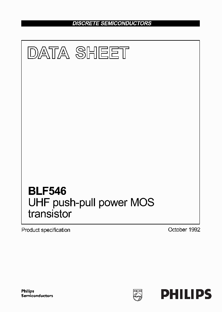 BLF546_926173.PDF Datasheet