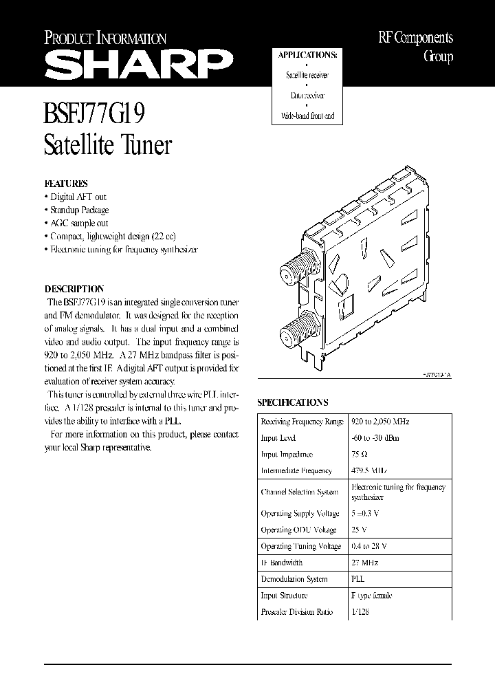 BSFJ77G19_944836.PDF Datasheet