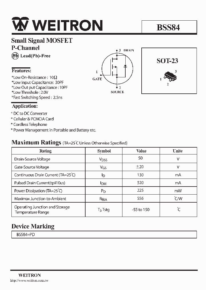 BSS84_1017148.PDF Datasheet