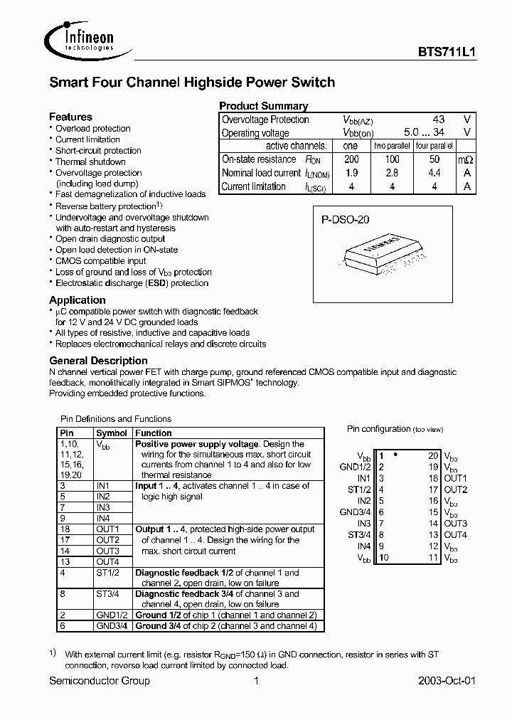 BTS711L1_910053.PDF Datasheet