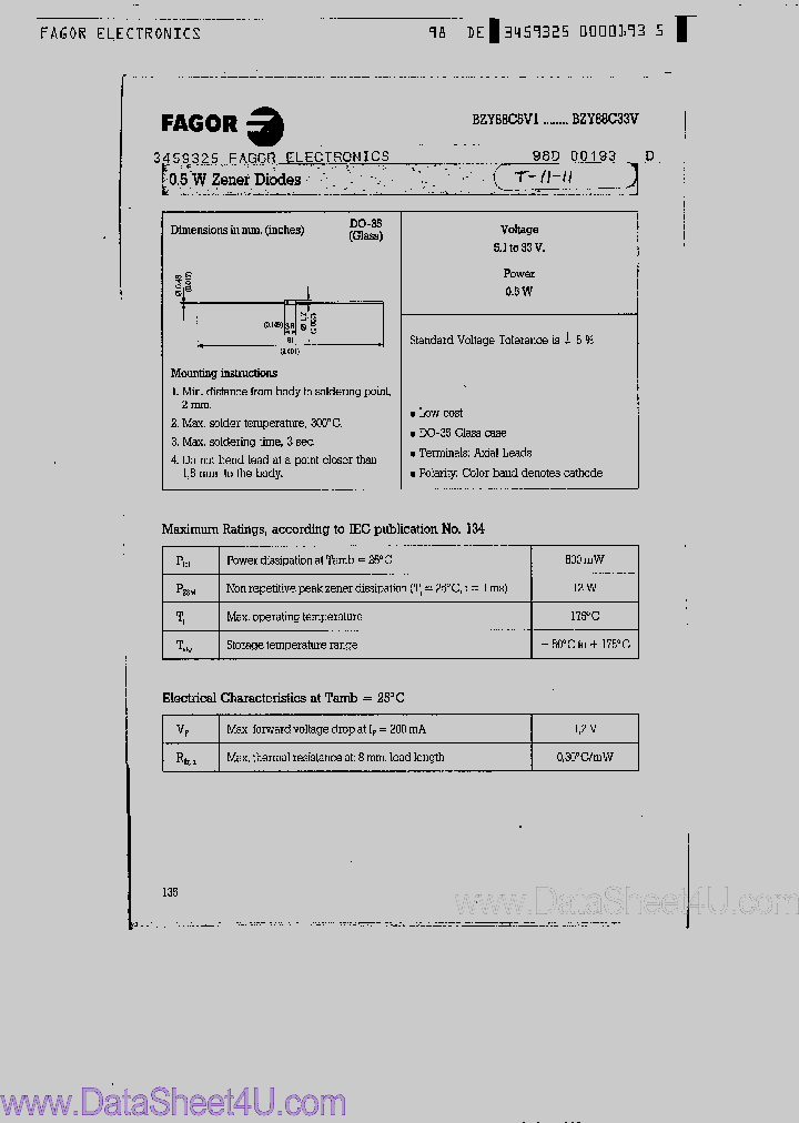 BZY88C5V1_814663.PDF Datasheet