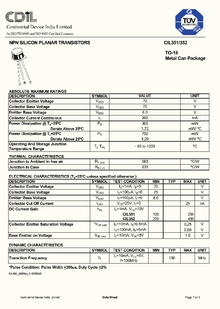 CIL351_702316.PDF Datasheet