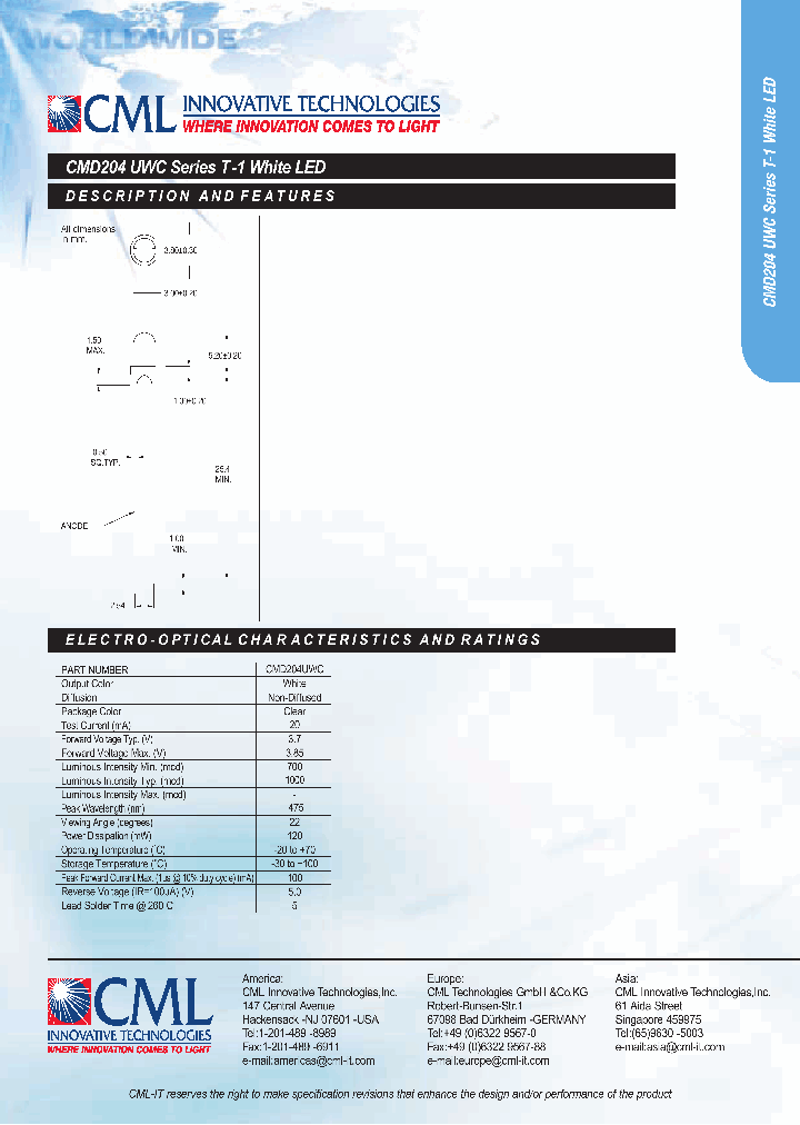 CMD204UWC_784221.PDF Datasheet