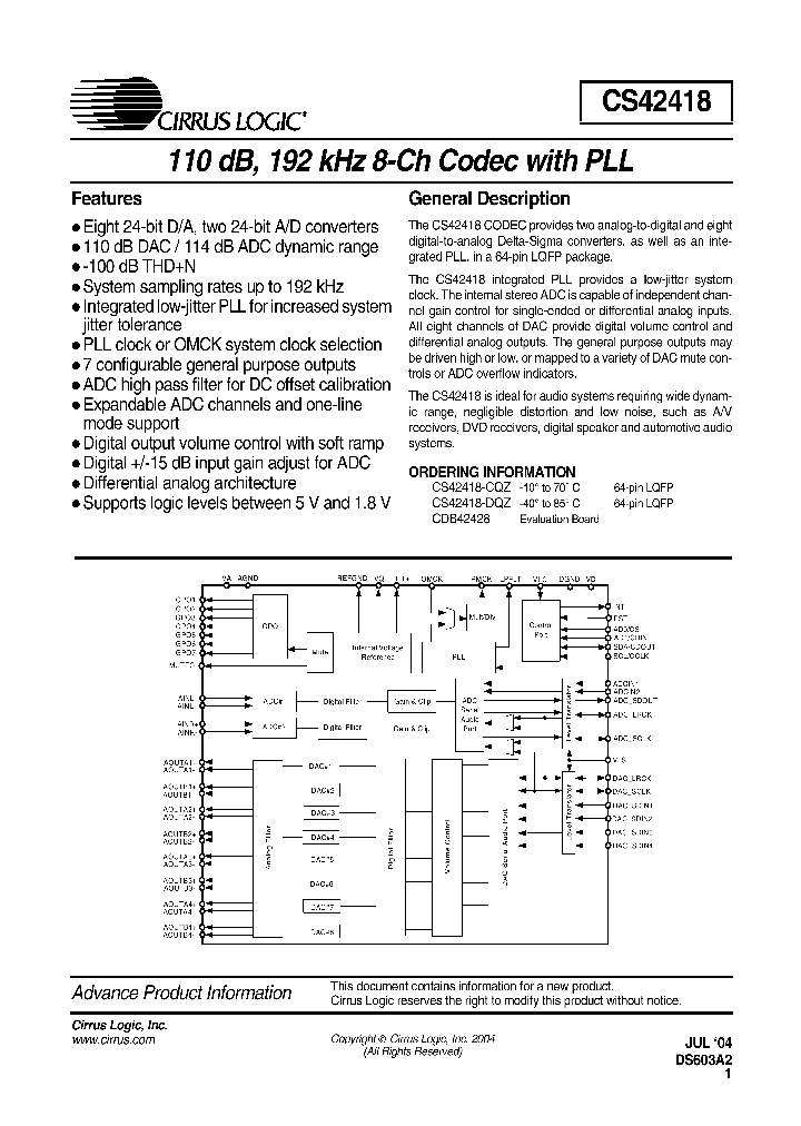 CS42418_1016793.PDF Datasheet