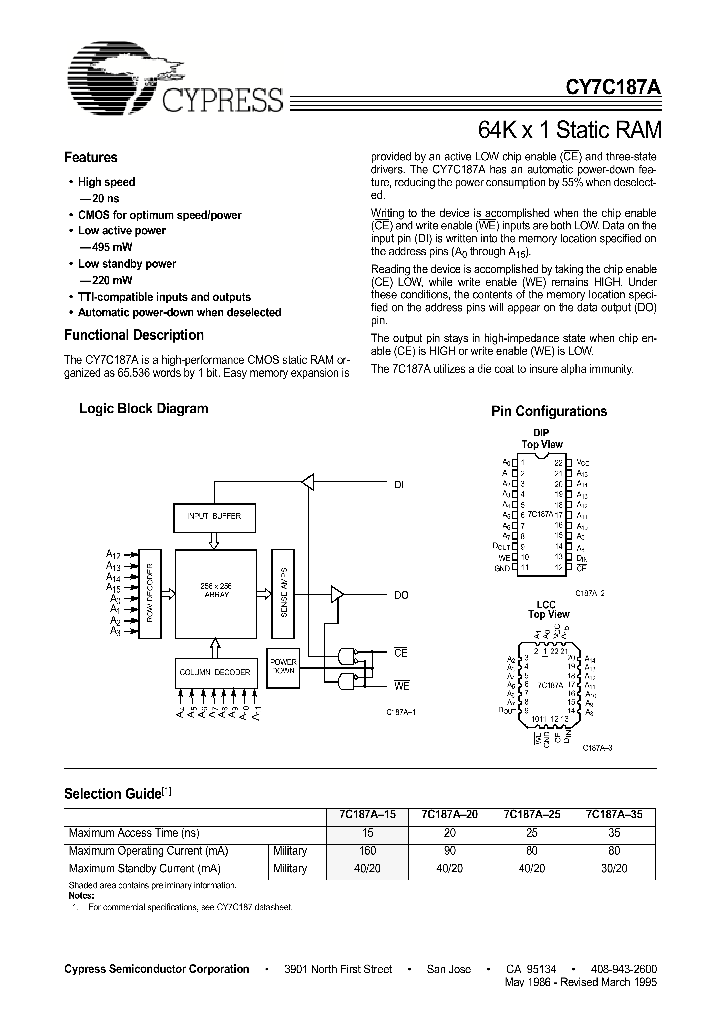 CY7C187A_943370.PDF Datasheet