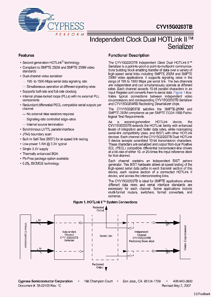 CYV15G0203TB_1093824.PDF Datasheet
