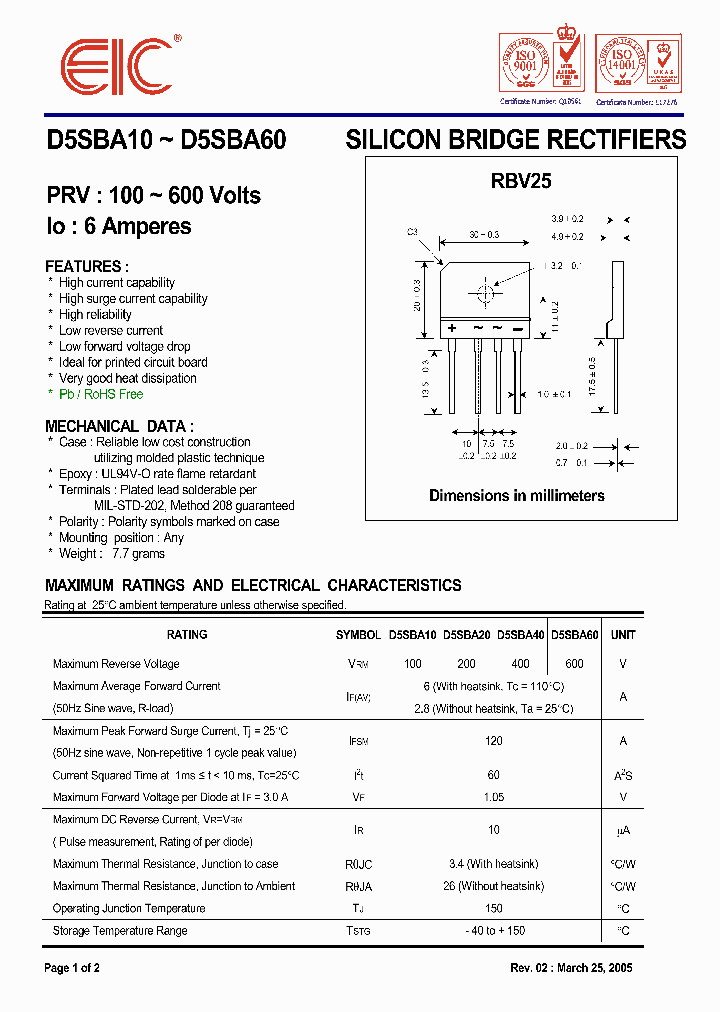 D5SBA10_1018228.PDF Datasheet