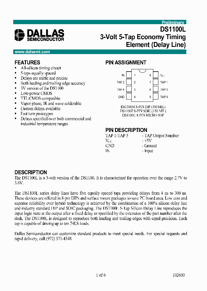 DS1100L_951627.PDF Datasheet