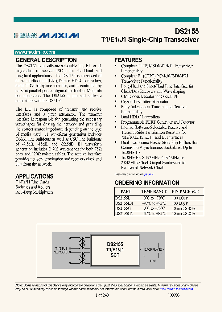 DS2155LN_816082.PDF Datasheet