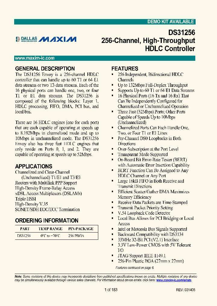 DS31256_1015436.PDF Datasheet
