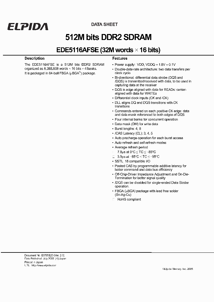 EDE5116AFSE_1010686.PDF Datasheet