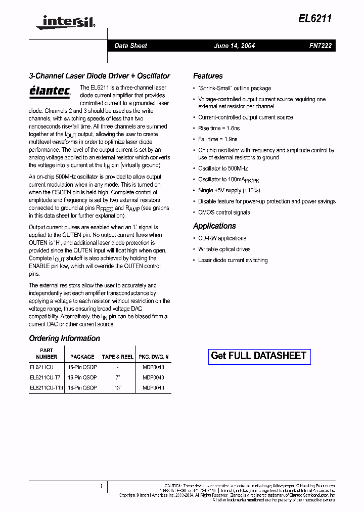 EL6211_788511.PDF Datasheet