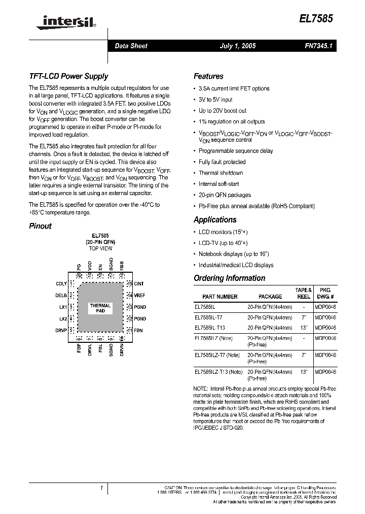 EL7585ILZ-T13_709819.PDF Datasheet
